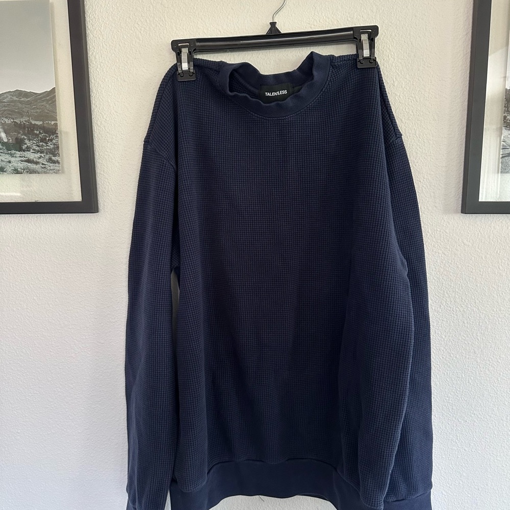 TALENTLESS Navy Crewneck